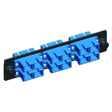 Quest Technology International Sc Adapter Strip - (Duplex) 12 Fiber, 6-Port, Single-Mode Ceramic NFO-4709